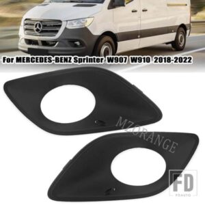 フォグライトグリルカバーメルセデス ベンツスプリンター W907 W910 2018 2019 2020-2022 フロントバンパーヘッドライトトリムフレーム部品