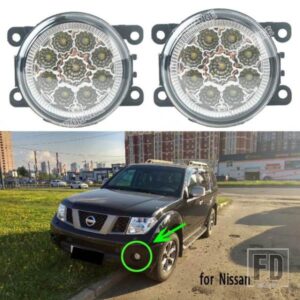 2X フォグランプ LED ヘッドライト日産パスファインダー R51 ナバラ D40 ノート E11 NV200