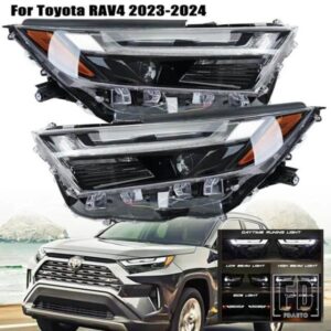 トヨタ RAV4 2022-2024 SE BI LED ヘッドライト LED プロジェクターヘッドライト LED ウィンカーライトランプロービームハイライト
