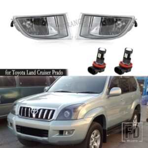 LED フォグランプトヨタランドクルーザープラド 120 37438-2009 ヘッドライトクリアレンズフォグランプドライビングランプ