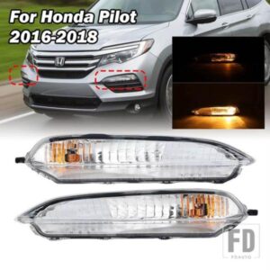 ホンダパイロット 2016-2018 フロントバンパー LED デイタイムランニングライト DRL 駆動フォグライトヘッドライトフォグライトカバーライト車 ACC