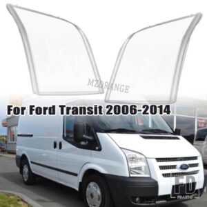 ヘッドライトカバーランプカバーランプシェードシェルフォードトランジット V348 2009-2012 フロントヘッドランプレンズクリアヘッドライト