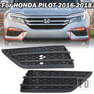 フロントフォグライトカバーホンダパイロット 2016 2017 2018 LX EX EX-L バンパーグリルガーニッシュカーアクセサリー