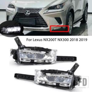 フォグランプレクサス NX200T NX300 2018 2019 LED フォグライト DRL フォグランプフロントバンパーヘッドライトフォグランプカーアクセサリー