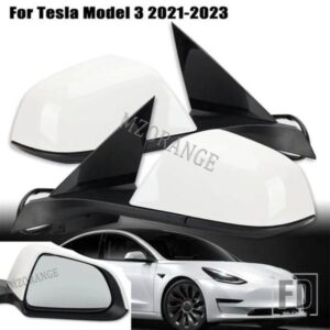 自動サイドミラーアセンブリテスラモデル 3 M3 2021-2023 車電気調整折りたたみ加熱バックミラーレンズ部品