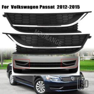 フォグライトカバー VW パサート 2012-15 フロントバンパーグリルフォグランプヘッドライトトリムアクセサリー USA モデル