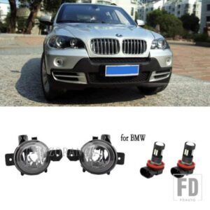 フォグランプ LED BMW X5 E70 2007 2008 2009 2010 E82 E87 E88 ヘッドライトフォグランプカバーグリルベゼルフレームフォグランプドライビングランプ