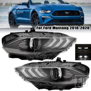 LED ヘッドライトフォードマスタング 2018 2019 2020 ヘッドライトヘッドランプ LED デイタイムランニングライト車アセンブリユーロバージョン