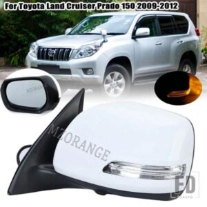 トヨタランドクルーザープラド 150 シリーズ 2009-2013 自動サイドバックミラーカバー車電動折りたたみウインカーアクセサリー