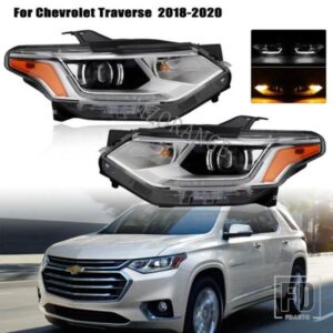 シボレートラバース 2018-2020 LED ヘッドライト HID キセノンローハイビームライトヘッドランプ DRL ウインカーアセンブリカーアクセサリー
