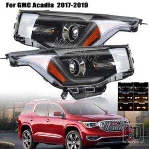 ヘッドライト GMC アカディア 2017-2019 LED DRL ハロゲンヘッドライトヘッドランプデイライトドライビングライト低高ビームライトアクセサリー