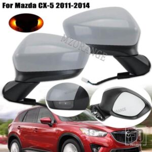サイドミラーマツダ CX-5 CX5 KE GH 2011-2014 車外装ドアバックミラー ASSY LED ターンランプ加熱電気折りたたみ 8 ピン