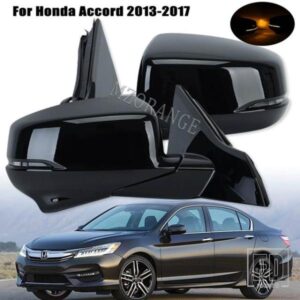 サイドミラー加熱ホンダアコードセダン 2013-2015 バックミラーウィンカーライトミラーカバーキャップケース右 W/カメラアクセサリー