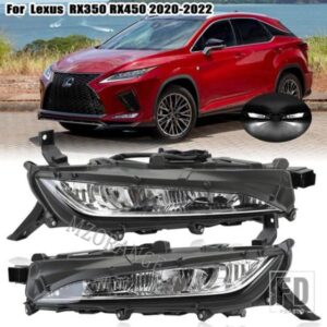 LED フォグランプレクサス RX350 RX450H F スポーツ 2020 2021 2022 ヘッドライトフロント LED DRL フォグランプフォグランプフォグライトカーアクセサリー