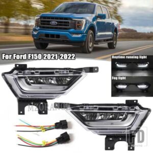LED DRL フォグランプフォグランプフォード F150 F-150 2021 2022 LED デイタイムランニングライトフォグライトヘッドライトカーアクセサリー