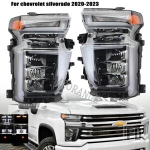 LED ヘッドライトシボレーシルバラード 2500 2020-2023 LED DRL ヘッドライトハロゲンウィンカーランプサイドライト低高ビームライト