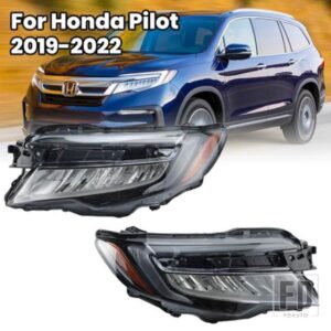 ヘッドライトホンダパイロット 2019-22 米国バージョンロービーム/ハイビーム LED ヘッドライトヘッドランプデイタイムランニングライト