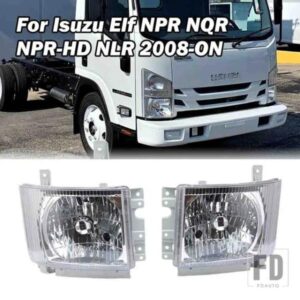 2X ヘッドライトアセンブリいすゞ NPR NPR-HD NQR NRR 2008-2022 GMC W4500 W4000 トラック 2008-2010 ヘッドランプフォグライトアクセサリー