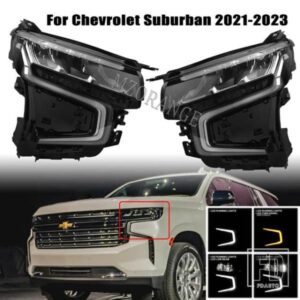 LED ヘッドライトアセンブリシボレーサバーバンタホ 2021-23 LED ヘッドライトヘッドランプフォグウィンカーランプ DRL アクセサリー
