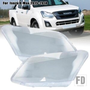 いすゞ D-MAX DMAX 2015-18 ヘッドライトレンズカバーヘッドライトランプクリアランプシェードシェルカーアクセサリー