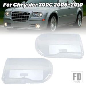 ヘッドライトカバーの交換用クライスラー 300C 2005-2010 ヘッドライトランプクリアレンズシェードシェルオートライトハウジング