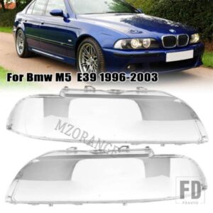 ヘッドランプレンズカバーヘッドライトシェル BMW E39 フェイスリフト 1996-2003 4 ドアヘッドライトランプシェード 63128375302 アクセサリー