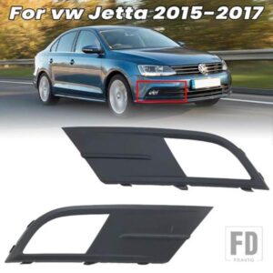 フロントバンパーフォグライトグリルフォグランプカバー VW ジェッタ MK6 改築 2015-18 フォグライトフレームアクセサリー