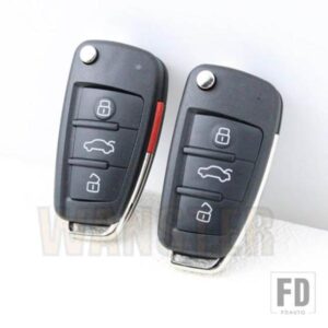 3 4 ボタン交換キー FOB シェルケースハウジングアウディ A1 A2 A3 A4 A8 2006 A6 A6L Q2 Q3 Q7 B7 S5 オールロード RS4 TT フリップ折りたたみ