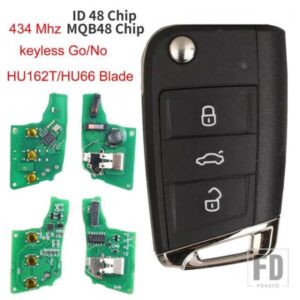 リモートキー 433MHZ MQB48 ID48 チップ VW シートゴルフ 7 MK7 ティグアントゥーランポロシュコダオクタヴィア A7 5G6959752AB/BB 6V0959752D