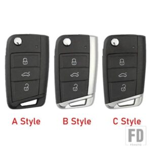 キー FOB ケースシェルハウジングフォルクスワーゲンティグアン VW ゴルフ 7 4 5 MK4 6 MK7 VIRTUS シュコダオクタヴィア A7 セアトレオンイビサアルテア
