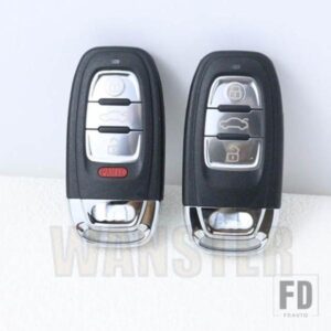 3 4 ボタン交換車リモートキーシェル FOB ケースハウジングアウディ A1 A4L A3 A4 A5 A6 A7 A8 クワトロ Q5 Q7 R8 S4 S5 S6 S7 S8 TT