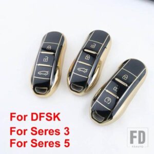 TPU キーカバーキーケースキーホルダーアクセサリードンファン風光 DFSK 栄光 580 FENGON IX5 IX7 SERES 3 5 SF5 2022 2024
