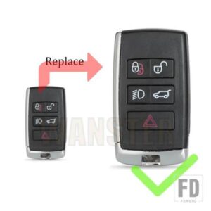 キーハウジング FOB ケースシェルランドローバーディスカバリーフリーランダーレンジローバースポーツイヴォークジャガー F ペース F タイプ XE XF XJ