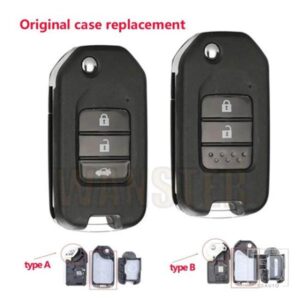 2/3 ボタンキー FOB ケースシェルハウジングホンダシビック CR-V HR-V アコードジェイドクライダーオデッセイ XRV CRV シティジャズマリーナ知恵