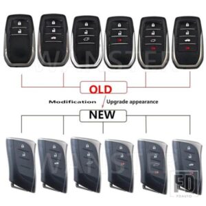 アップグレードキー FOB ケースシェルハウジングトヨタランドクルーザー 200 プラド 150 LC200 LC150 レクサス