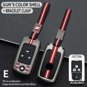 ホンダシビックアコードジャズ CRV HRV CRZ アキュラ TL TSX ZDX RSX RSX 2 3 ボタン金属キーカバー FOB ケースシェルアクセサリー