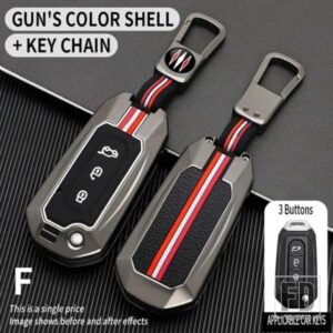 フォードテリトリー EV 3 ボタン金属キーカバー FOB ケースシェルアクセサリー