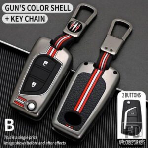 トヨタオーリスカローラアベンシスヴァーソヤリスアイゴサイオン TC IM カムリ RAV4 FORTURNER ハイラックス金属キーカバー FOB ケースシェル