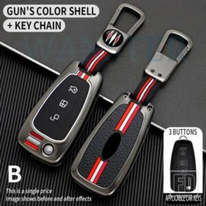 フォードフィエスタフォーカス C-MAX CB7 S-MAX トランジットカスタムギャラクシーモンデオ 2013 3 ボタン金属キーカバー FOB ケースシェル