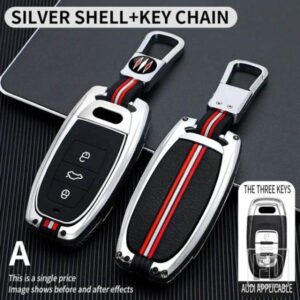 アウディ A1 A3 8V A4 B8 B9 A5 A6 C7 A7 A8 Q3 Q5 Q7 S4 S6 S7 S8 R8 TT SQ5 RS 金属キーカバー FOB ケースシェルアクセサリー