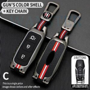 フォードフュージョンモンデオマスタング F-150 リンカーンエッジエクスプローラー MK 2015 2016 アクセサリー 3 ボタン金属キーカバー FOB ケースシェル