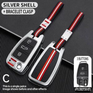 アウディ A1 A2 A3 A4 A8 2006 A6 A6L Q2 Q3 Q7 B7 S5 オールロード RS4 TT 金属キーカバー FOB ケースシェル
