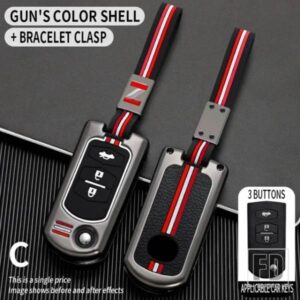 2 3 ボタン折りたたみキーケースカバー KEYCHIAN マツダ 2 3 5 6 8 CX7 CX-7 CX5 CX-5 CX9 CX-9 MX5 MX-5 M6 RX8 RX-8