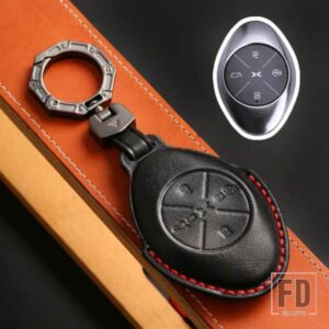 4 ボタン革キーケースカバーシェルアクセサリー XPENG XIAOPENG P5 P7 G9 G3I 2020-23