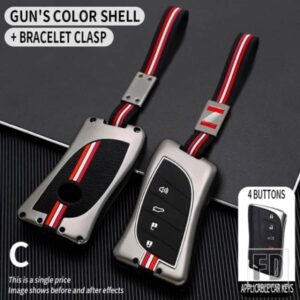 レクサス NX ES UX US RC LX GX は RX 200 250H 350H LS 450H 260H 300H UX200 2023 金属キーカバー FOB ケースシェルアクセサリー