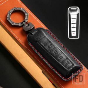 4 ボタン革キー FOB ケースカバー WEY モカコーヒー 01 タンク TANK300 VV7 VV5 DHT VV6 WEY P8 2022 2021 2023 アクセサリー