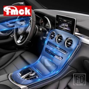 メルセデスベンツ GLC クラス X253 GLC200/260/300/GLC43 AMG 2015-2019 インナードア + センターコンソールギアパネル TPU プロテクターフィルム