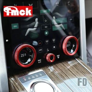 ランドローバーレンジローバースポーツ L494 ヴォーグ L405 ヴェラール 2018-2021 カーアクセサリー中央空調ボリュームノブリングトリム