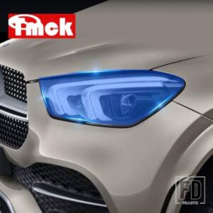メルセデスベンツ GLE クラス W167 V167 2020 2021 + カーアクセサリーヘッドライト TPU HD クリアスモークブラックプロテクターフィルム 2 個