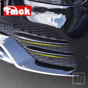 メルセデスベンツ GLE クラス W167 V167 GLE350/400 GLE450 AMG GLE53 2020 + カーアクセサリーフロントフォグランプストリップトリムカバーステッカー